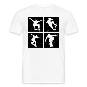 Skateboard Skater Boys Skateboarders Kids - Skateb - Men's T-Shirt - white - Front - AI Model Male 178 dark (178cm)