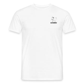 Bier Saurus Bier Dino Bierkrug Biersaurus Bier Din - Männer T-Shirt - Weiß - Vorne - AI Model Male 178 dark (178cm)