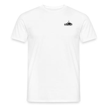 Berg Herz Hoamat Alpen Trekking Berg Wandern - Männer T-Shirt - Weiß - Vorne - AI Model Male 178 dark (178cm)