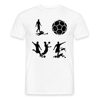 Soccer LOVE Soccer Player - Männer T-Shirt - Weiß - Vorne - AI Model Male 178 dark (178cm)