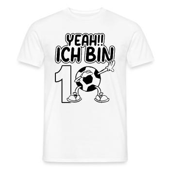 Fußballspieler - Yeah Ich bin 10 Geburtstag Fußbal - Männer T-Shirt - Weiß - Vorne - AI Model Male 178 dark (178cm)