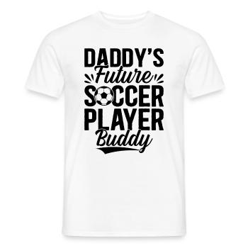 Soccer Kids - Daddy's Future Soccer Player Buddy - Men's T-Shirt - white - Front - AI Model Male 178 dark (178cm)