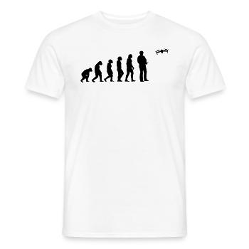Drone Pilot Evolution Funny Drone Evolution - T-shirt homme - blanc - Devant - AI Model Male 178 dark (178cm)