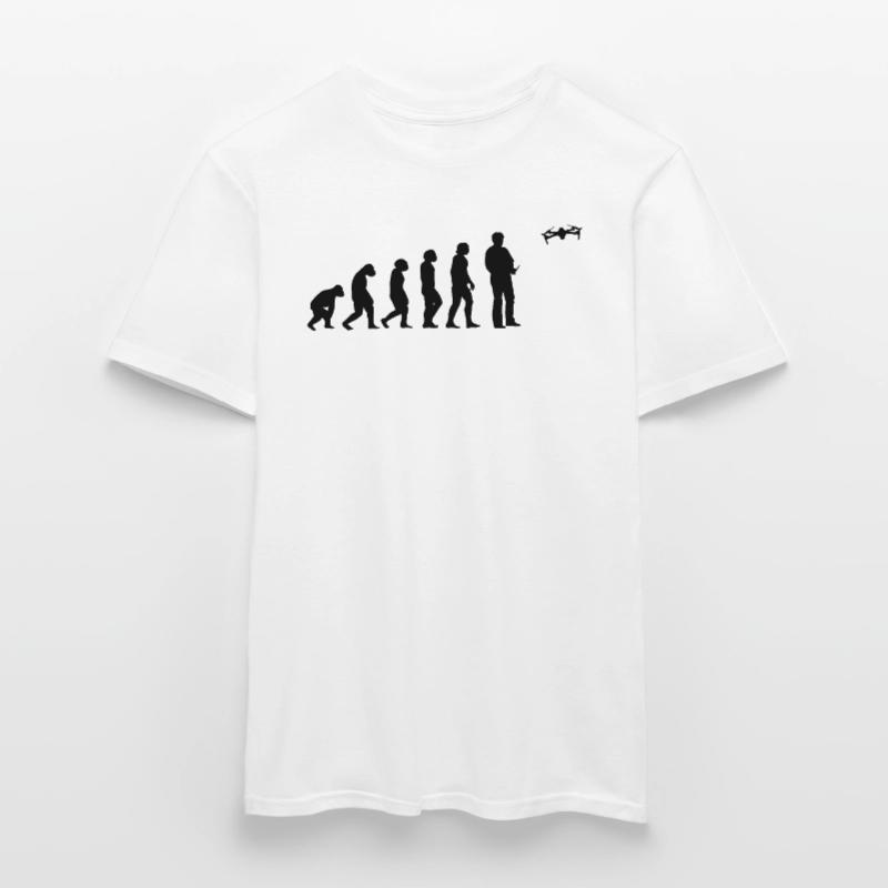 Drone Pilot Evolution Funny Drone Evolution T-shirt homme