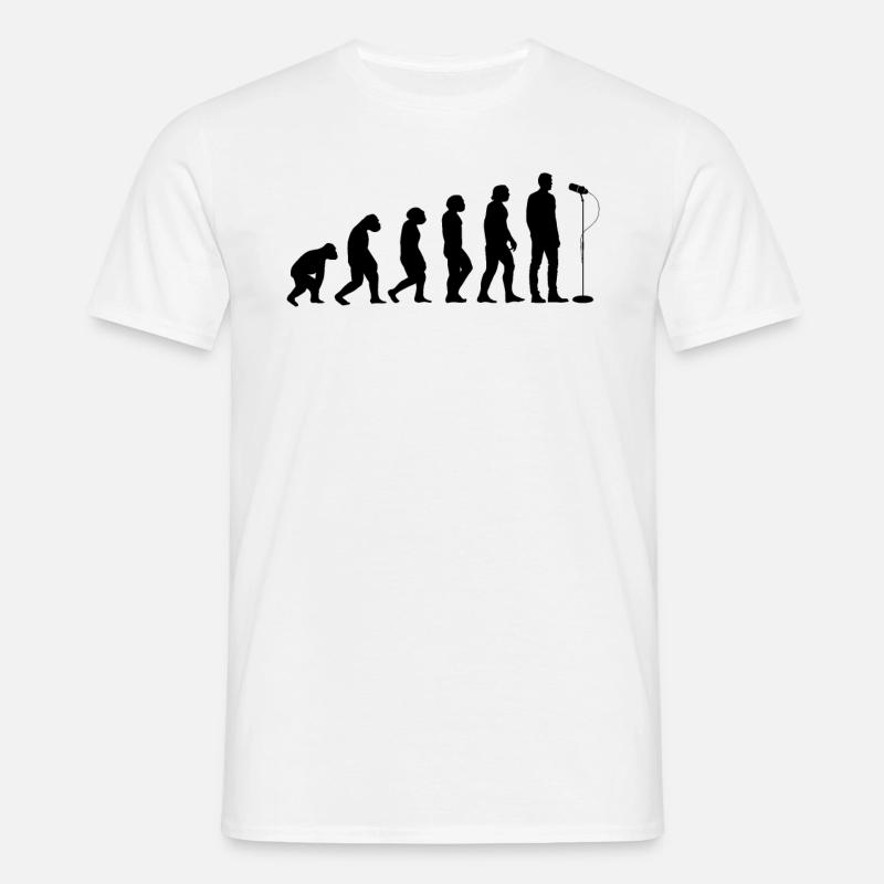 Podcast Evolution Podcaster Podcast Evolution - Männer T-Shirt - Weiß
