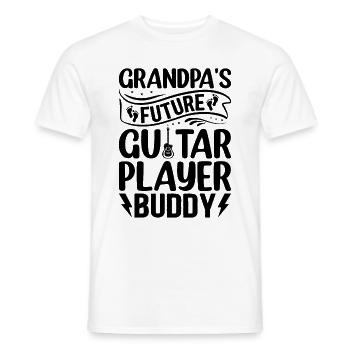 Newborn Guitar Player - Grandpa's Future Guitar Pl - Men's T-Shirt - white - Front - AI Model Male 178 dark (178cm)