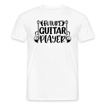 Future Guitar Player Newborn Guitar Player Baby Gu - Men's T-Shirt - white - Front - AI Model Male 178 dark (178cm)