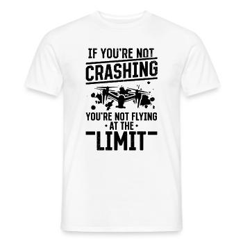 Si vous ne vous écrasez pas - Pilote de drone drôle - T-shirt homme - blanc - Devant - AI Model Male 178 dark (178cm)