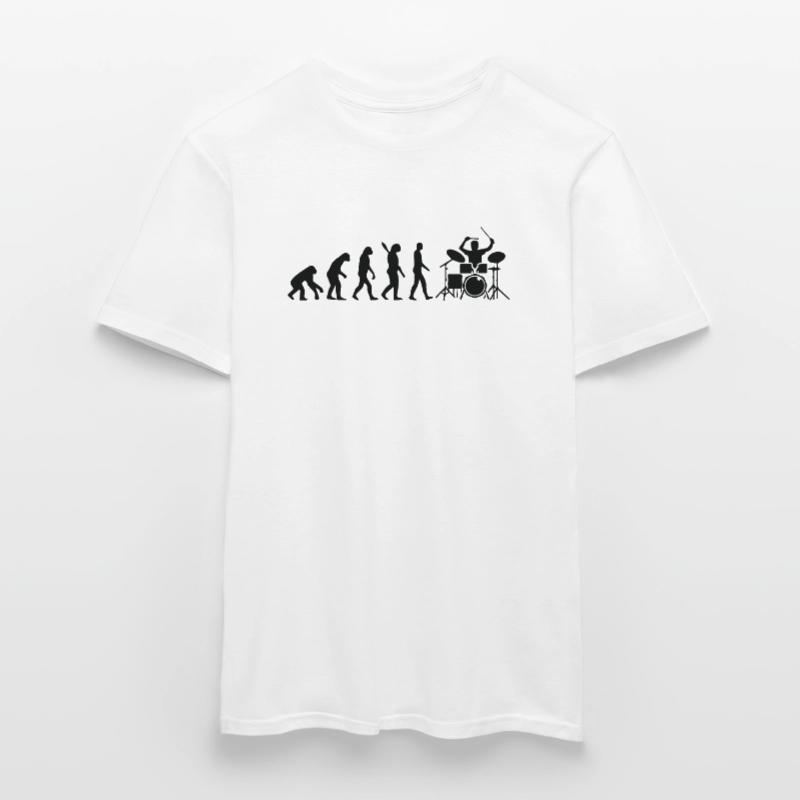 Drummer Evolution Drummer Drum Player Evolution Men's T-Shirt