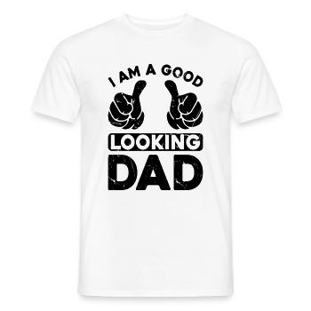 Je suis un beau père - Fête des pères Papa Père - T-shirt homme - blanc - Devant - AI Model Male 178 dark (178cm)