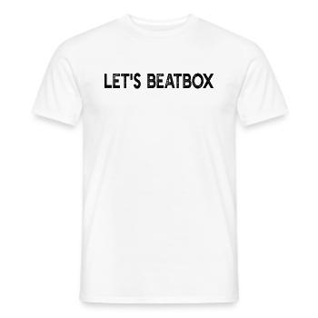 Beatboxing - Let's Beatbox - Men's T-Shirt - white - Front - AI Model Male 178 dark (178cm)