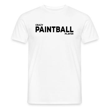 Paintballer - Joueur de paintball fou - T-shirt homme - blanc - Devant - AI Model Male 178 dark (178cm)