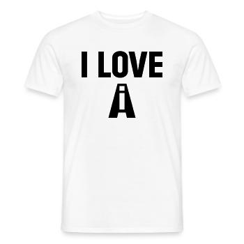 I Love AI - Ai Machines Ai Robotics Artificial Int - Men's T-Shirt - white - Front - AI Model Male 178 dark (178cm)