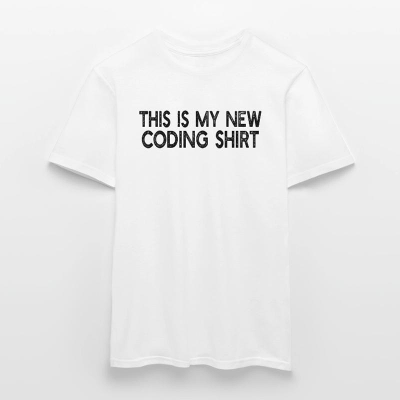 This Is My New Coding shirt - Funny Computer Codin Men's T-shirt