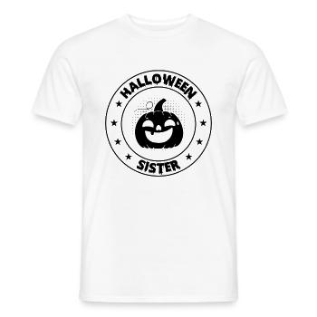 Funny Halloween Sister Halloween Pumpkin - Männer T-Shirt - Weiß - Vorne - AI Model Male 178 dark (178cm)