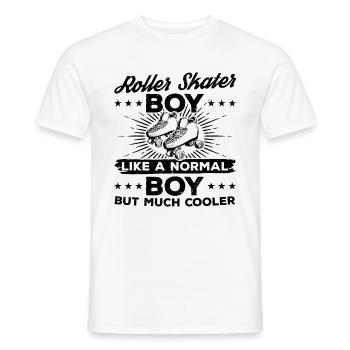Roller Skater Boy Comme Un Garçon Normal Mais Beaucoup Coole - T-shirt homme - blanc - Devant - AI Model Male 178 dark (178cm)