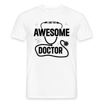 Je suis le médecin génial - T-shirt homme - blanc - Devant - AI Model Male 178 dark (178cm)
