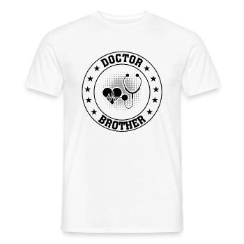 Docteur Frère - T-shirt homme - blanc - Devant - AI Model Male 178 dark (178cm)