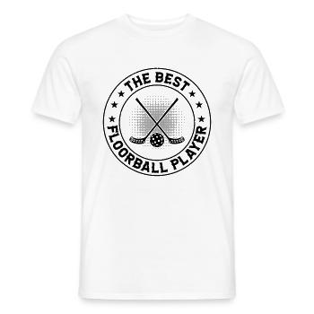 Le meilleur joueur de floorball - T-shirt homme - blanc - Devant - AI Model Male 178 dark (178cm)