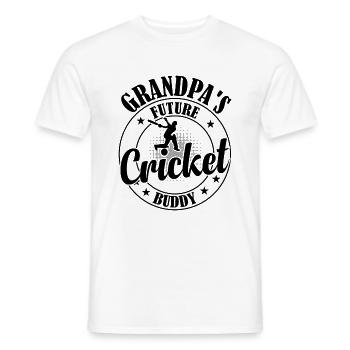 Cricketing Cricket Player - Grandpa's Future Crick - Männer T-Shirt - Weiß - Vorne - AI Model Male 178 dark (178cm)