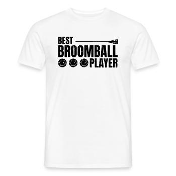 Meilleur joueur de ballon-balai - T-shirt homme - blanc - Devant - AI Model Male 178 dark (178cm)