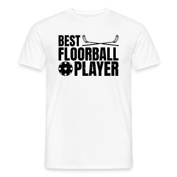 Floorball Floorball - Meilleur joueur de Floorball - T-shirt homme - blanc - Devant - AI Model Male 178 dark (178cm)