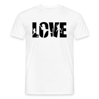 T-Ball LOVE Tee-ball Player Teeball Lover - Männer T-Shirt - Weiß - Vorne - AI Model Male 178 dark (178cm)