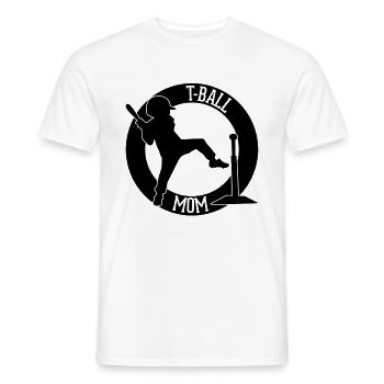 T-Ball Mom Teeball Mama - Männer T-Shirt - Weiß - Vorne - AI Model Male 178 dark (178cm)