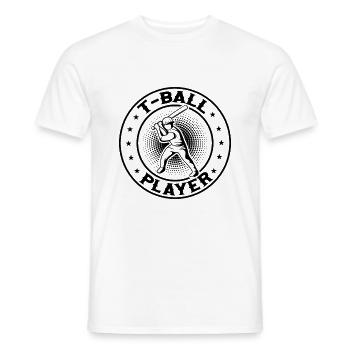 T-ball Player - Männer T-Shirt - Weiß - Vorne - AI Model Male 178 dark (178cm)