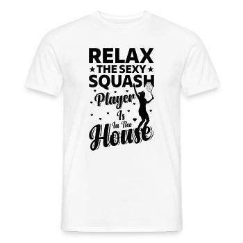 Détendez-vous Le joueur de squash sexy est là - Squash Play - T-shirt homme - blanc - Devant - AI Model Male 178 dark (178cm)