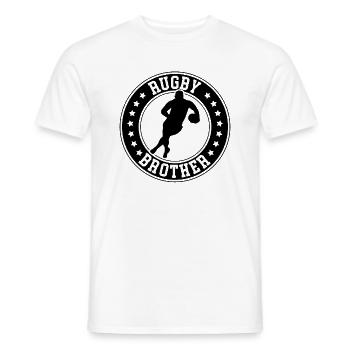 Rugby Brother Rugby Player Brother - Männer T-Shirt - Weiß - Vorne - AI Model Male 178 dark (178cm)