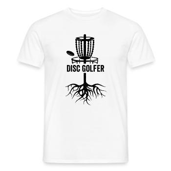Disc Golfer Disc Golf Basket Disc Golf Player - Männer T-Shirt - Weiß - Vorne - AI Model Male 178 dark (178cm)