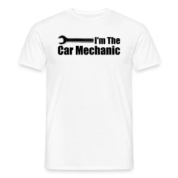 Mécanicien automobile - Je suis le mécanicien automobile - T-shirt homme - blanc - Devant - AI Model Male 178 dark (178cm)