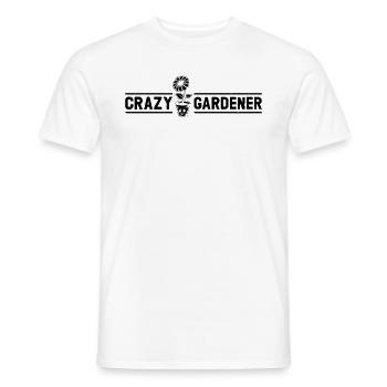 Gardening Hobby Gardener - Crazy Gardener - Männer T-Shirt - Weiß - Vorne - AI Model Male 178 dark (178cm)