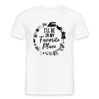 I'll be in my favorite place - Sewing Ideas Sewing - Männer T-Shirt - Weiß - Vorne - AI Model Male 178 dark (178cm)