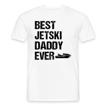 Meilleur papa de jetski de tous les temps - Jetski Racing Jetski Dadd - T-shirt homme - blanc - Devant - AI Model Male 178 dark (178cm)