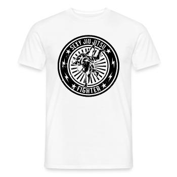Sexy Jiu Jitsu Fighter - Funny Brazilian Jiu Jitsu - Men's T-Shirt - white - Front - AI Model Male 178 dark (178cm)
