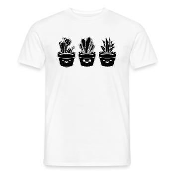 Gardening Gardener Hobby Gardener Landscaping - Men's T-Shirt - white - Front - AI Model Male 178 dark (178cm)