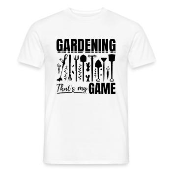 Gardening that's my game - Funny Gardening - Männer T-Shirt - Weiß - Vorne - AI Model Male 178 dark (178cm)
