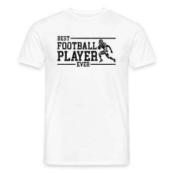 Best Football Player ever - Football Season Footba - Men's T-Shirt - white - Front - AI Model Male 178 dark (178cm)