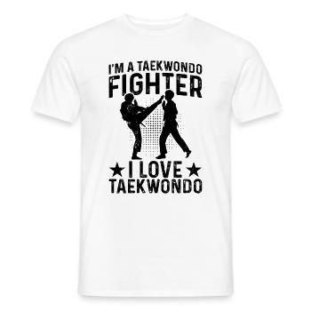 I'm a Taekwondo Fighter I love Taekwondo - Männer T-Shirt - Weiß - Vorne - AI Model Male 178 dark (178cm)