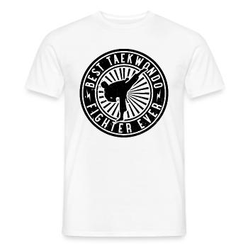 Best Taekwondo Fighter ever - Men's T-Shirt - white - Front - AI Model Male 178 dark (178cm)