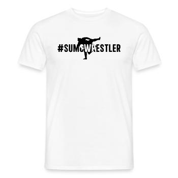 #sumoWrestler - Sumo Wrestler - Männer T-Shirt - Weiß - Vorne - AI Model Male 178 dark (178cm)
