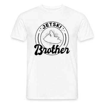 Jetski Brother Jetski Driver Brother Jetski Rider - T-shirt homme - blanc - Devant - AI Model Male 178 dark (178cm)