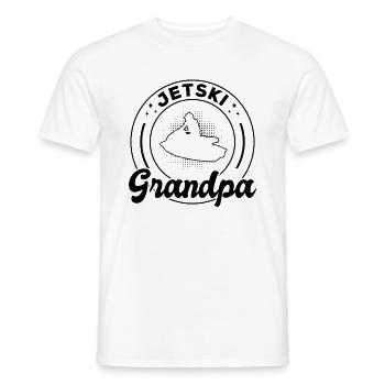 Jetski Grand-père Chauffeur de jetski Grand-père Cavalier de jetski - T-shirt homme - blanc - Devant - AI Model Male 178 dark (178cm)