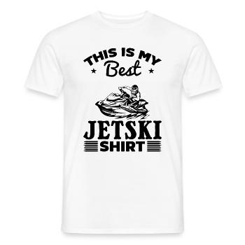 C’est mon meilleur t-shirt Jetski Jetski Rider Jetski D - T-shirt homme - blanc - Devant - AI Model Male 178 dark (178cm)