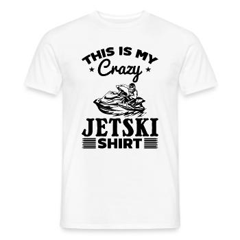C’est mon t-shirt Jetski fou Jetski Rider Jetski - T-shirt homme - blanc - Devant - AI Model Male 178 dark (178cm)