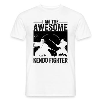 Je suis le super combattant de Kendo - T-shirt homme - blanc - Devant - AI Model Male 178 dark (178cm)