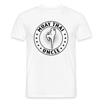 Muay Thai Oncle Muay Thai Combattant - T-shirt homme - blanc - Devant - AI Model Male 178 dark (178cm)