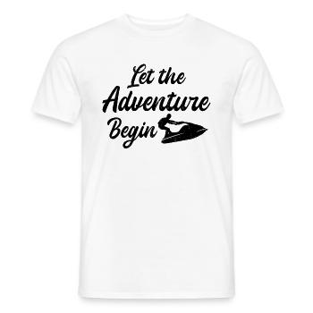 Jet Ski Rider Jet Ski Adventure - Jet Ski Lover - T-shirt homme - blanc - Devant - AI Model Male 178 dark (178cm)